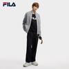 Fila Original Casual Fashion Sports Versatile Warm Soft Comfortable Pocket Loose Knit Sweater Unisex Sweater Gray F51U549405FMG