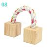 Rabbits Cute Natural 1pc Wooden Toys Pine Dumbbells Unicycle Bell Roller Chew Toys For Guinea Pig Rat Small Pet Molars Supplies