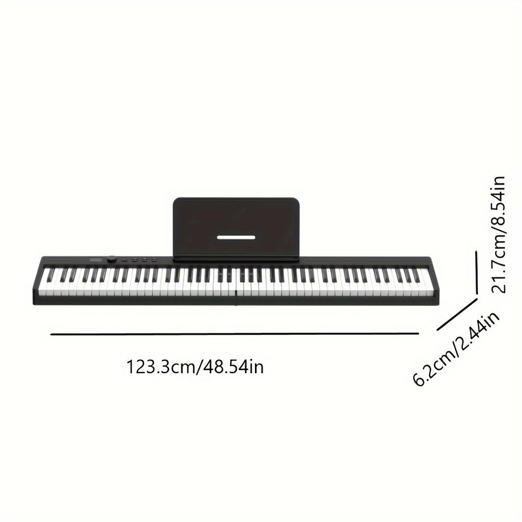 The 88-key digital piano is fully functional and suitable for beginners, home studios, travel use, and can also be used as a piano keyboard.