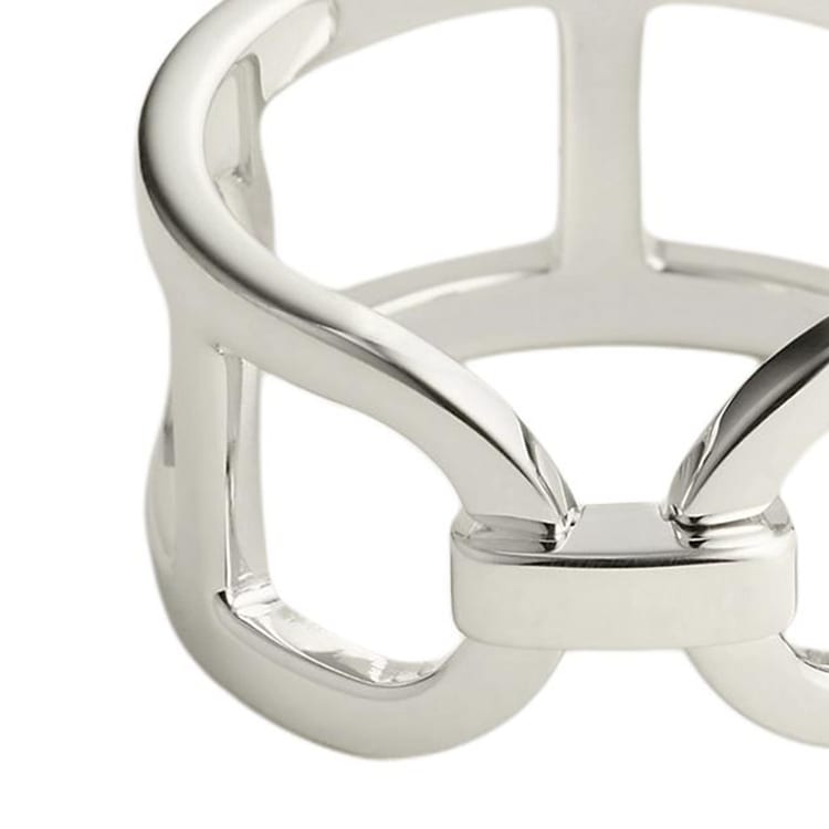 Hermes Chaine D'Ancre 925 Sterling Silver Rings Unisex Silver H116619B 00050