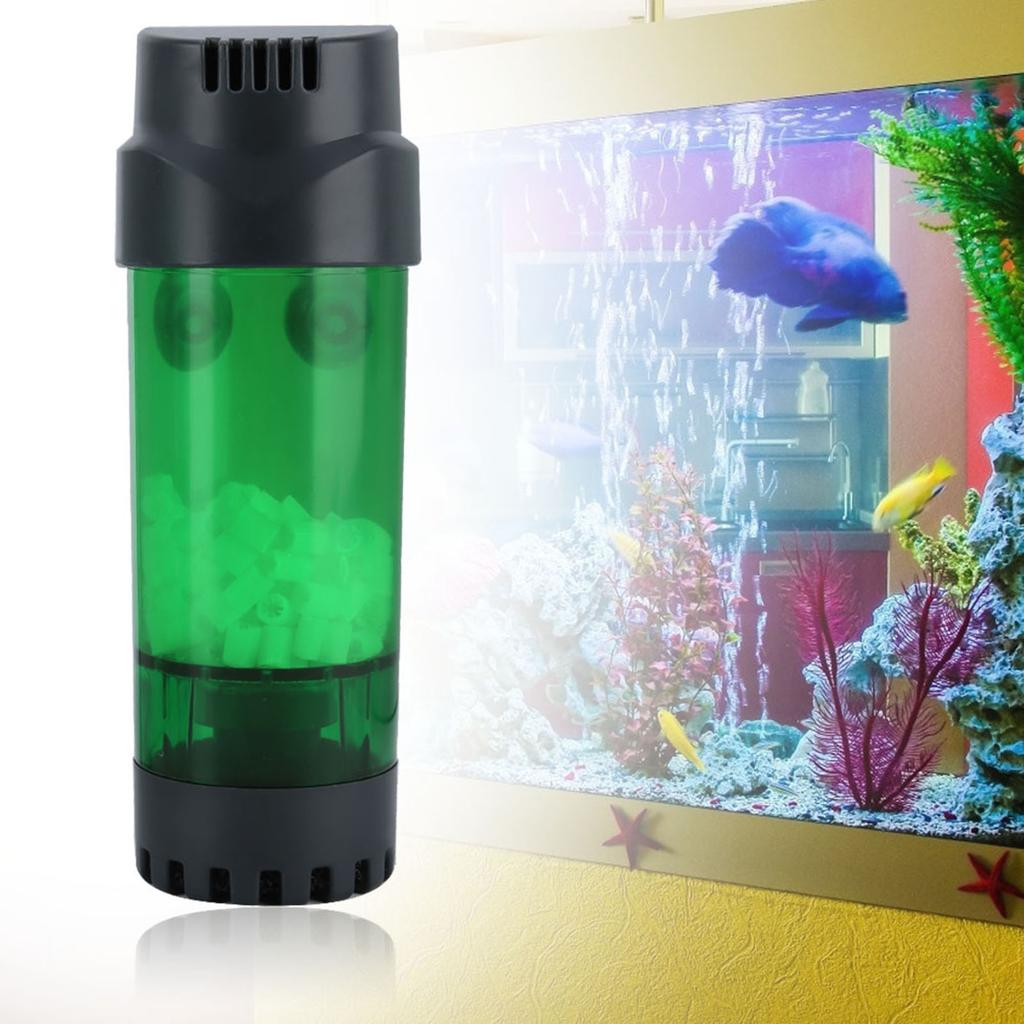 Fish Tank Double Biochemical Filter Aquarium Physical Sponge Filters with Suction Cup(LH600)