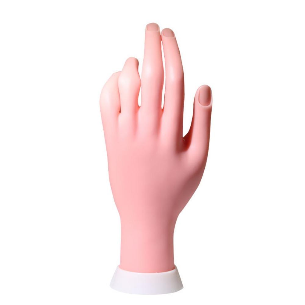 Soft Nail Practice Hand Flexible Positioning Fake Hand Nail Tools Mannequin Hand  Nail Training