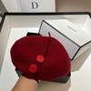 High Quality Australian Wool Beret Japanese Design Irregular Octagonal Hat Autumn and Winter Star Versatile Painter Hat