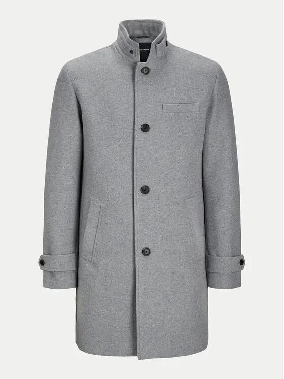 Пальто Jack & Jones Melton Coat (12258672) Jjemelton Wool Coat Sn (12258672) светло-серый меланж