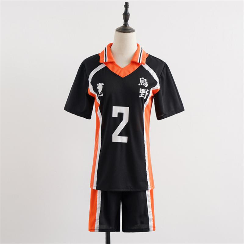 Cos Gift Haikyu Costume Anime Karasuno High School Volleyball Club Hinata Shyouyou Sportswear Jerseys Thin Uniform Suit
