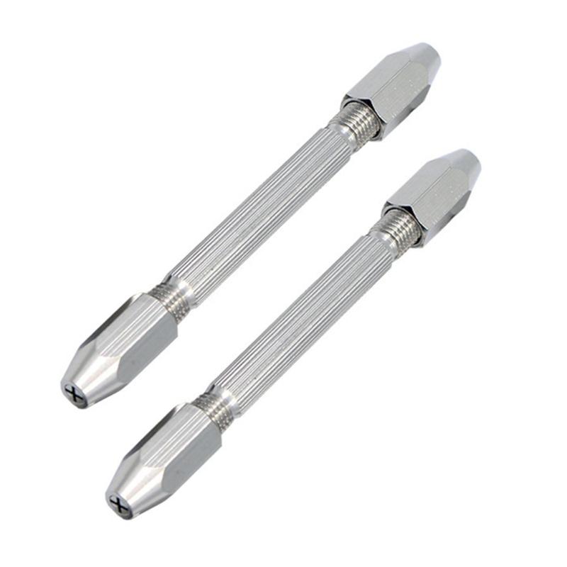 0-3.1mm Double End Hand Drill Mini Micro Manual Gimlet Double End Pin Vice Drill Hand Drilling Tool for Drilling Wood