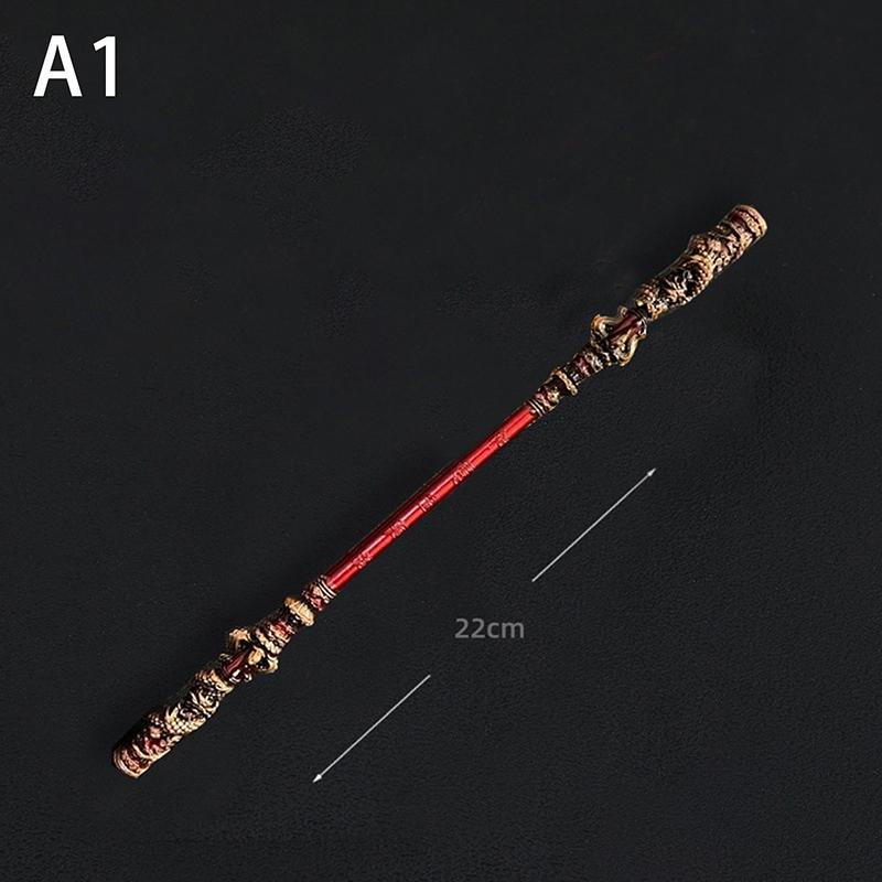 

22/30 см черное мифическое оружие Укун игра Солнечная обезьяна золотая дубинка аниме металлическая модель сувенир подарки ремесла украшение