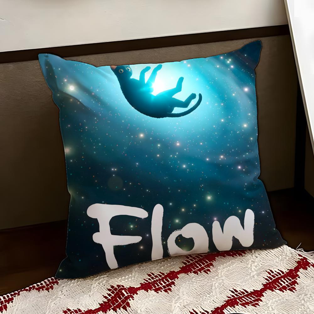 Cartoon movie FFlow Cushion Cover Reversible Soft Durable Pillow Cover Home  Car MultiScene Use for Daily Comfort