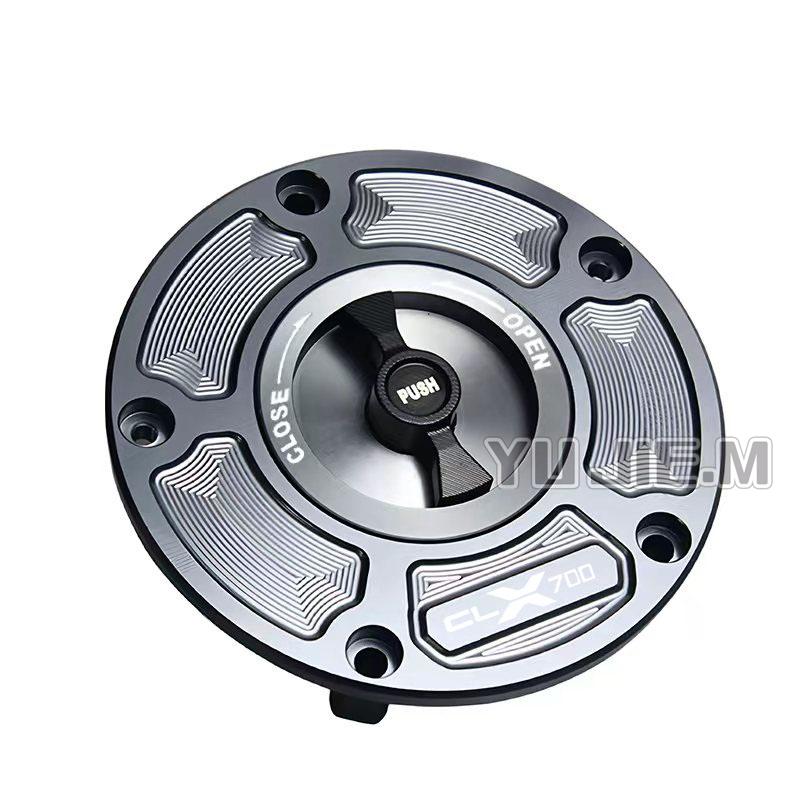 CNC Motorcycle Fuel Gas Tank Cap Cover Fuel Filler Keyless Cover Protections For CLX 250 700 CLX 250CL-X 700CL-X ALL Years