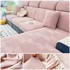 Elastic Sofa Cover Jacquard Polar Fleece Sofa Seat Cushion Cover For Living Room Pet Kids L Shape Corner Armchair Sofa Slipcover