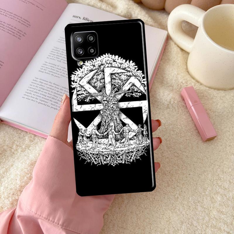 

Чехол со славянским символом Коловрат для Samsung Galaxy A54 A34 A14 A13 A12 A22 A32 A52 A72 A51 A71 A53 A52S Задняя крышка Samsung A71 4G