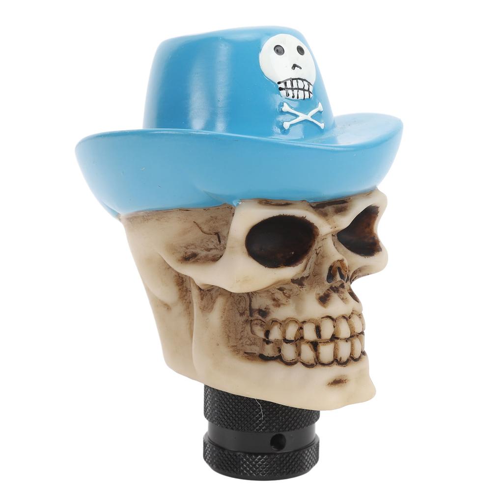 Totenkopf-Schaltknauf aus Kunstharz mit komfortablem Griff, passend für die meisten Schaltgetriebe