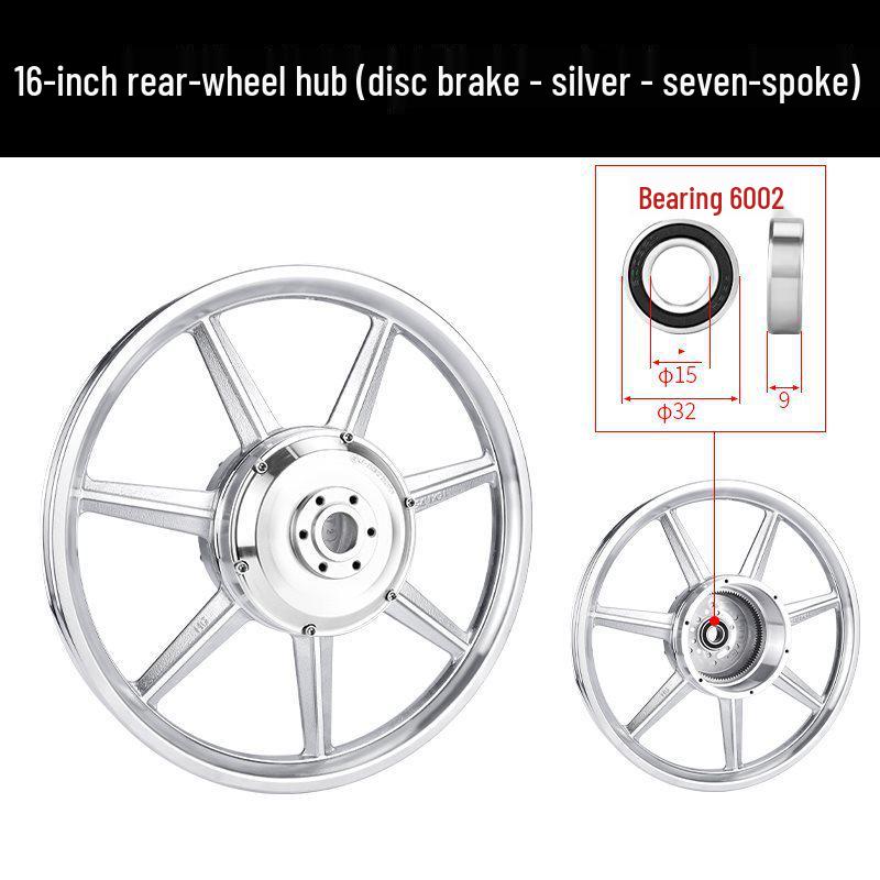 Electric Folding Bicycle Wheel Hub Motor with 12/14/16-inch Aluminum Alloy Disc Brake for Front and Rear Drive