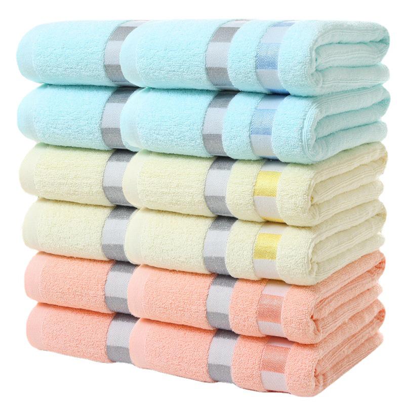 Ribbon Grid Large Cotton Bath Towel for Home
