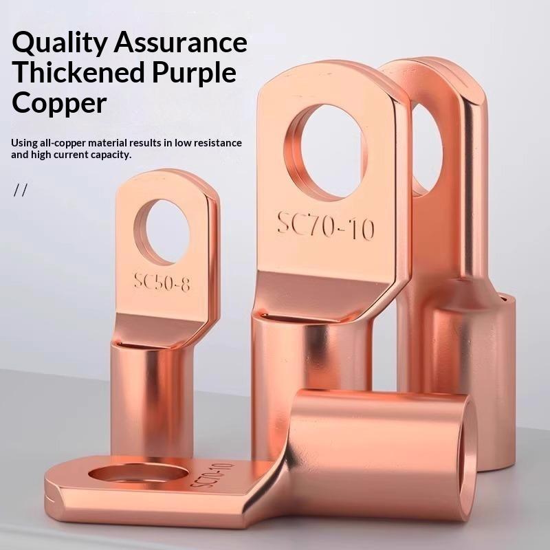 Cd Copper Lug Ring Wire Connectors Bare Cable Electric Crimp Terminal Sc4-6 Sc6-6 Sc6-8 Sc10-6 Sc16-6 Sc16-8 Sc25-8