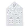4Pcs House Candlestick Molds Front/Side/Roof/Base House Shaped Candlestick Silicone Mould Table Decorations