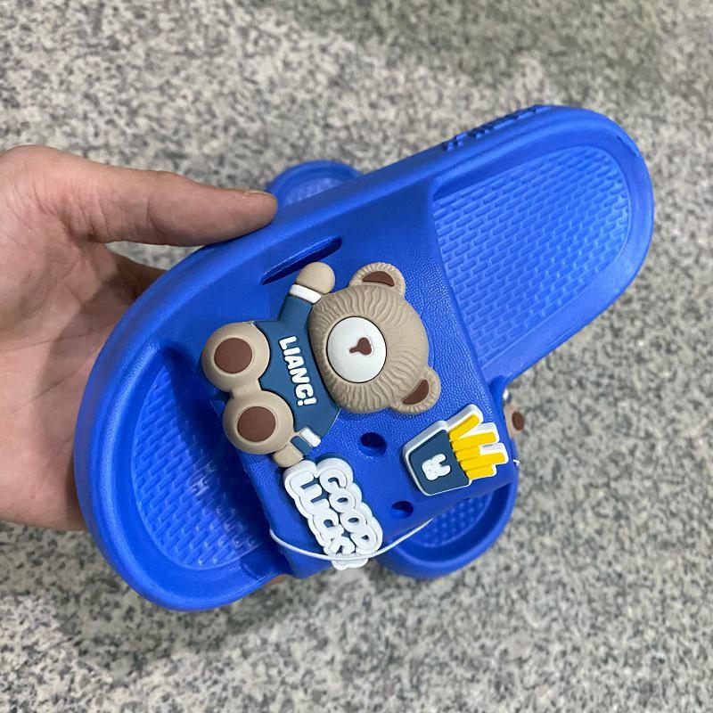 

Cartoon Print EVA Slippers: Soft, Sporty, Casual Flip-Flops for Boys 34-35