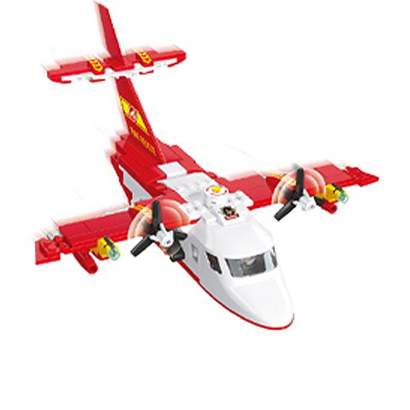 Barcă de Viteză Pompieri de Oraș Model Avion de Salvare Blocuri de Construcție Cu Mini Figurine Jucărie Educațională DIY pentru Copii Cadouri de Ziua de Naștere