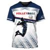 Oversize Men T-Shirt Volleyball 3D Print Fashion T Shirt Men Tops Tees Summer Short Sleeved Casual Loose Tshirt Male Clothing