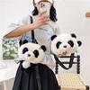 Grab Doll Panda Plush Bag Women's Shoulder Messenger Bag Doll Backpack Cute Cartoon Bag