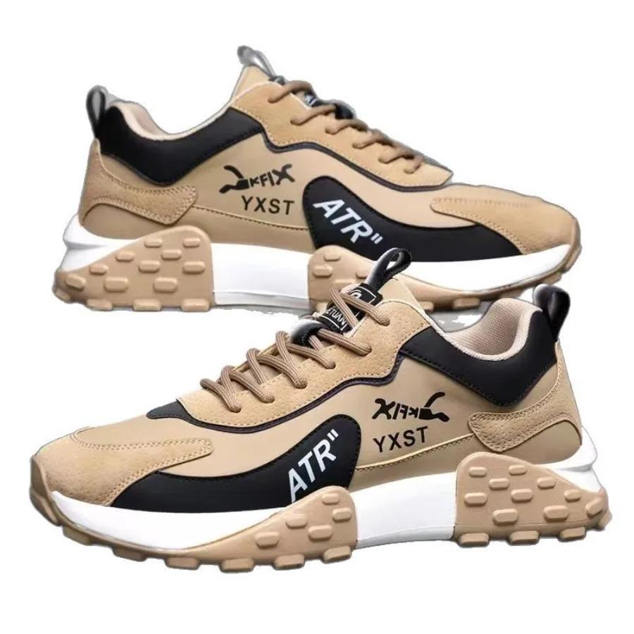 New Lightweight Casual Shoes for Men, Breathable Running Sneakers with Thick Sole for Spring Autumn Sports Walking Tennis Shoes