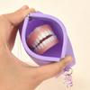 Yousheng Silicone Retainer Case Snap Closure Anti-Collision Dental Retainer Pouch with Vent Holes Portable Orthodontic Aligner Case for Daily Errands