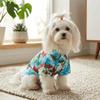 Lightweight Dog Shirt Soft Fabric Hawaiian Pet Outfit Small Medium Dog Clothes Party Costume