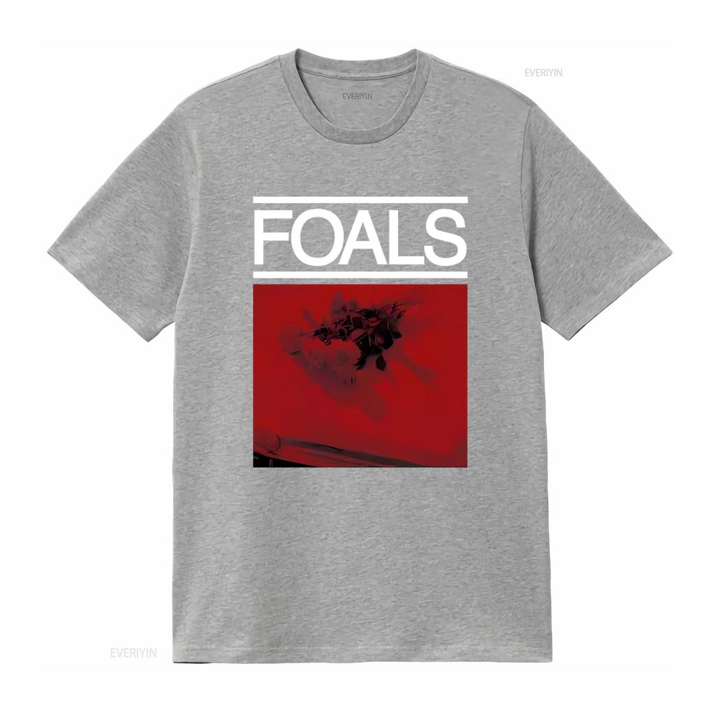 Foals Red Roses Print Mens T Shirt Stylish and Official Design vintage Washed Comfortable Slightly Stretched Unisex Soft