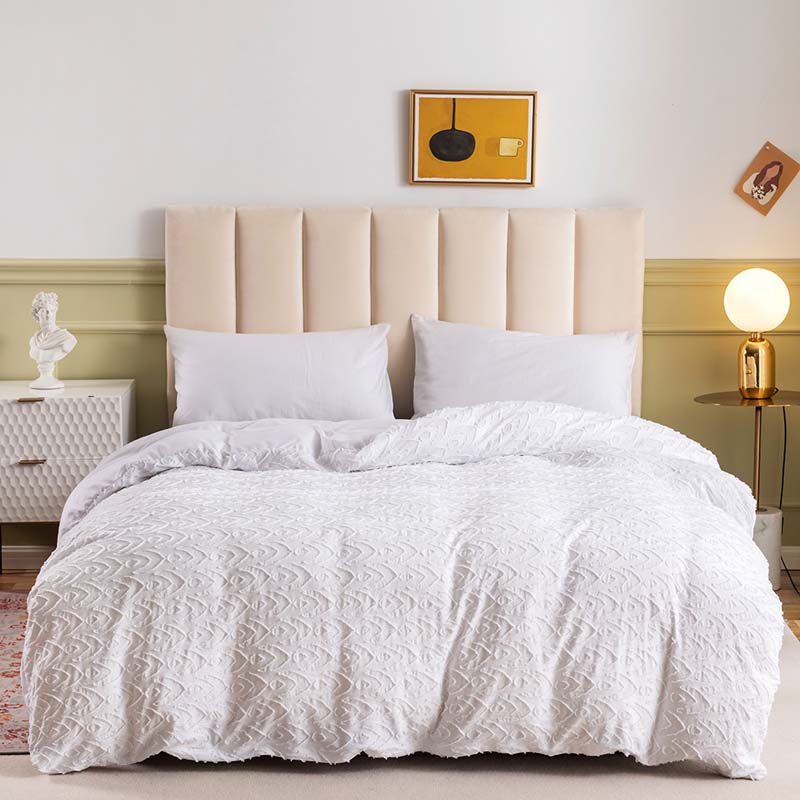 Luxury Geometric White Duvet Cover Bedding With Pillowcase Double Large King Size At Affordable S Free Real Reviews Photos Joom Luxury Geometric White Duvet Cover, Largest Size King Bedspread