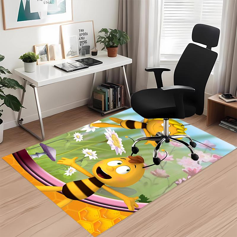 maya the bee Printed Carpetrugfor Office Chair Living Room Bedroom Kitchen Room Decor Gifts