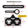 Aluminum Alloy Multi-Angle Ruler - Perforated Tile Drill Guide for Precision Hole Locating & Carpentry