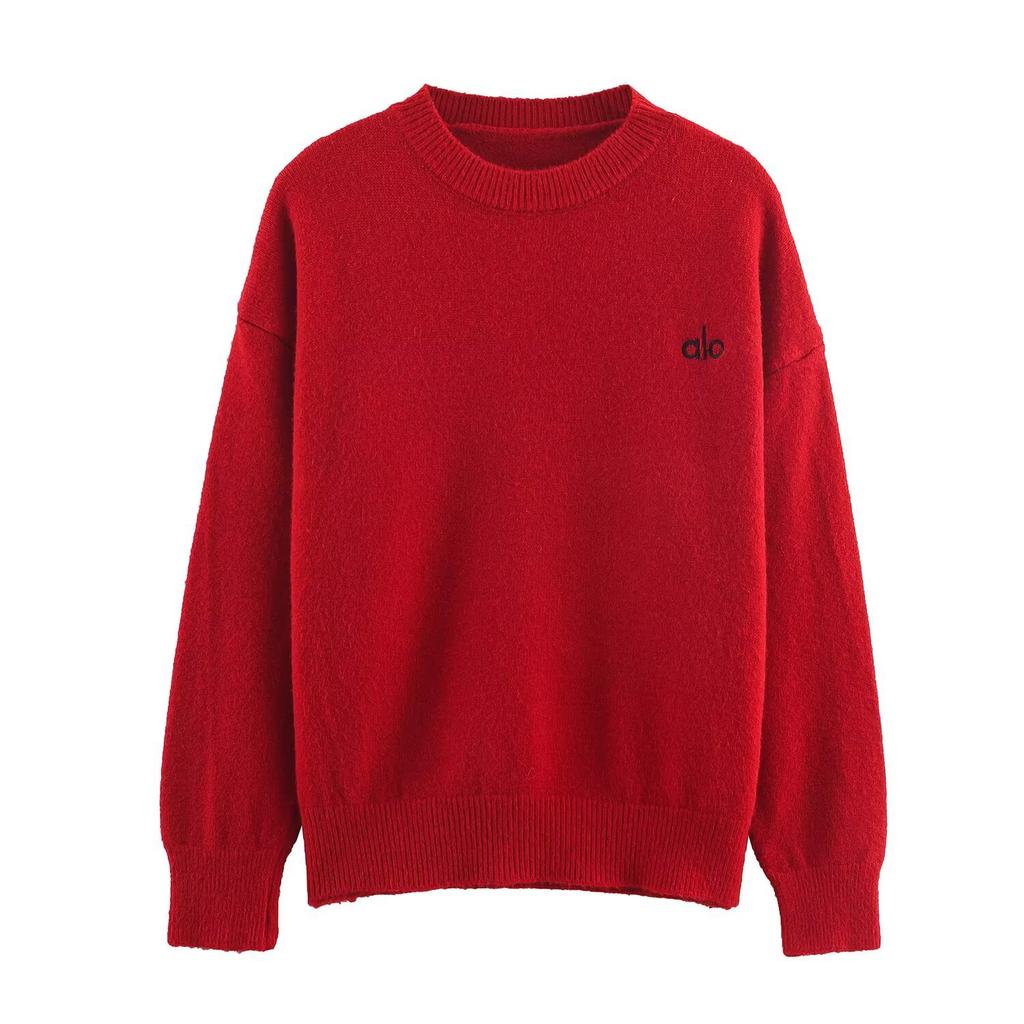 European and American style, new women's clothing, foreign style, fashionable, casual style, embroidered letter knitted sweater