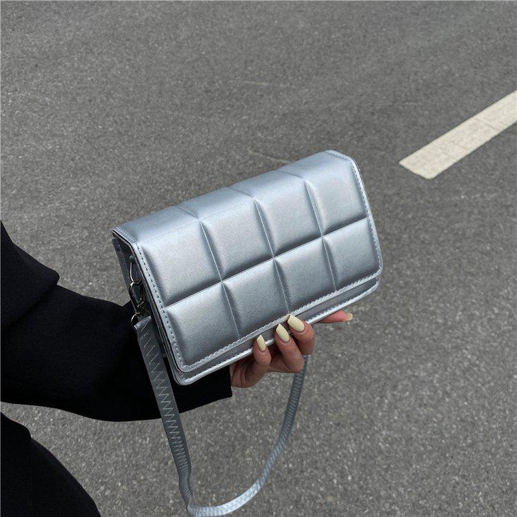 Beliebte 2025 Damen Diamant-Steppung Crossbody Minitasche - Schicke Koreanische Mode Einzel-Schultertasche