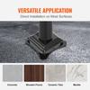 VEVOR Handrail, 1-3 Step Black Steel Railing for Steps 330LBS Capacity Stair Handrail Baking Varnish Metal Handrail for Stairs Stylish Handrails for
