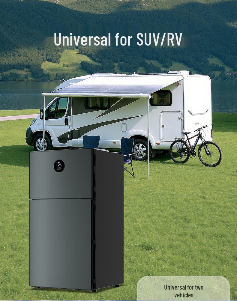 Dongzhi Compact Energy-Saving Two-Compartment Mini Fridge for Dorms & Rentals