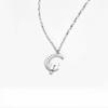 Cat Necklace On The Moon, Collar Chain, New Year's New Year's Small Market Design, Gift for Girlfriend