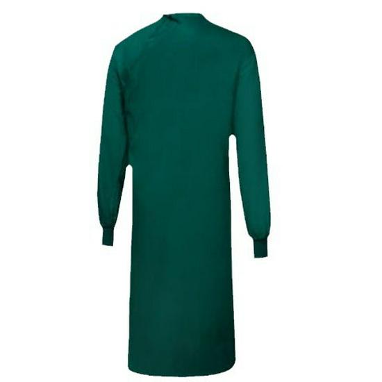Unisex bavlnený chirurgický oblek s dlhým rukávom - Tmavozelený/Svetlomodrý