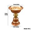 Red Brass Tibetan Candlestick Religion Handcrafted Polishing Altars Candle Floating Light Lamp Buddhist Tribute Table Decoration