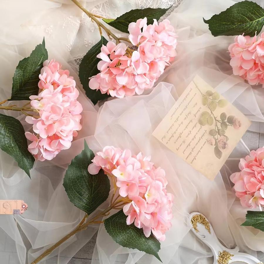 Artificial Flowers 1 Bundle Silk Hydrangea Wedding Decorative Bridal Accessories Clearance Festival Decor Vases Home Diy Bouquet