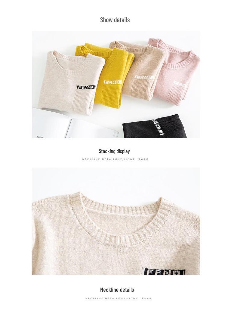 Women's Mid-Length Wool Dress & Coat - Autumn/Winter 2023, Loose Fit, Low Collar.