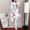 Casual Sportswear Set Women's Loose Fashionable Korean Style Sweatshirt Two-Piece Ensemble Spring Autumn