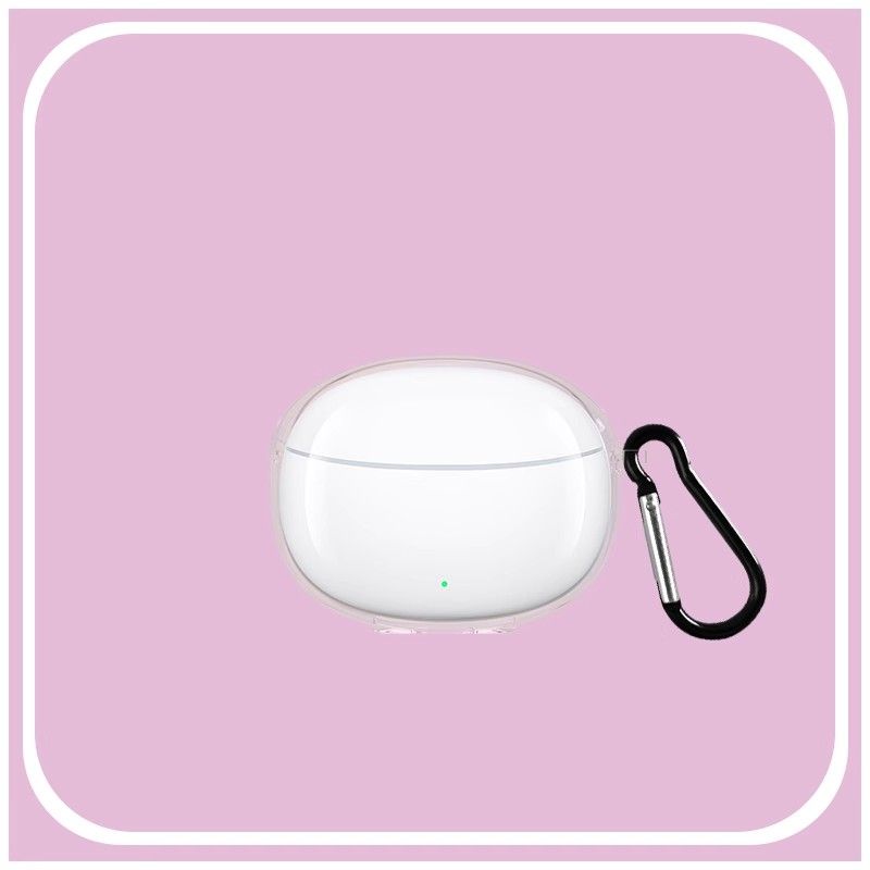 

для Iqoo Новинка Iqootws1e Беспроводные Bluetooth Наушники Чехол 1I Прозрачный Простой Мягкий Чехол Милый Креативный Мультяшный Vivotws3i Чехол для Наушников и Телефона vivo TWS 3e Pure transparent + Hook