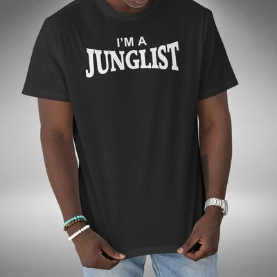 Jestem Junglistą Koszulka Jungle Drum Bass DNB Congo Natty Old Skool Mała do 5XL