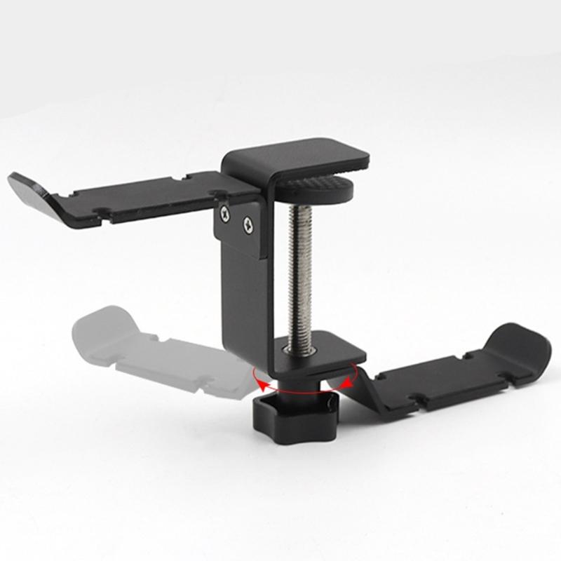 Under Desk Headsets Holder Featuring 360 Swivels Hook and Builts In Cable