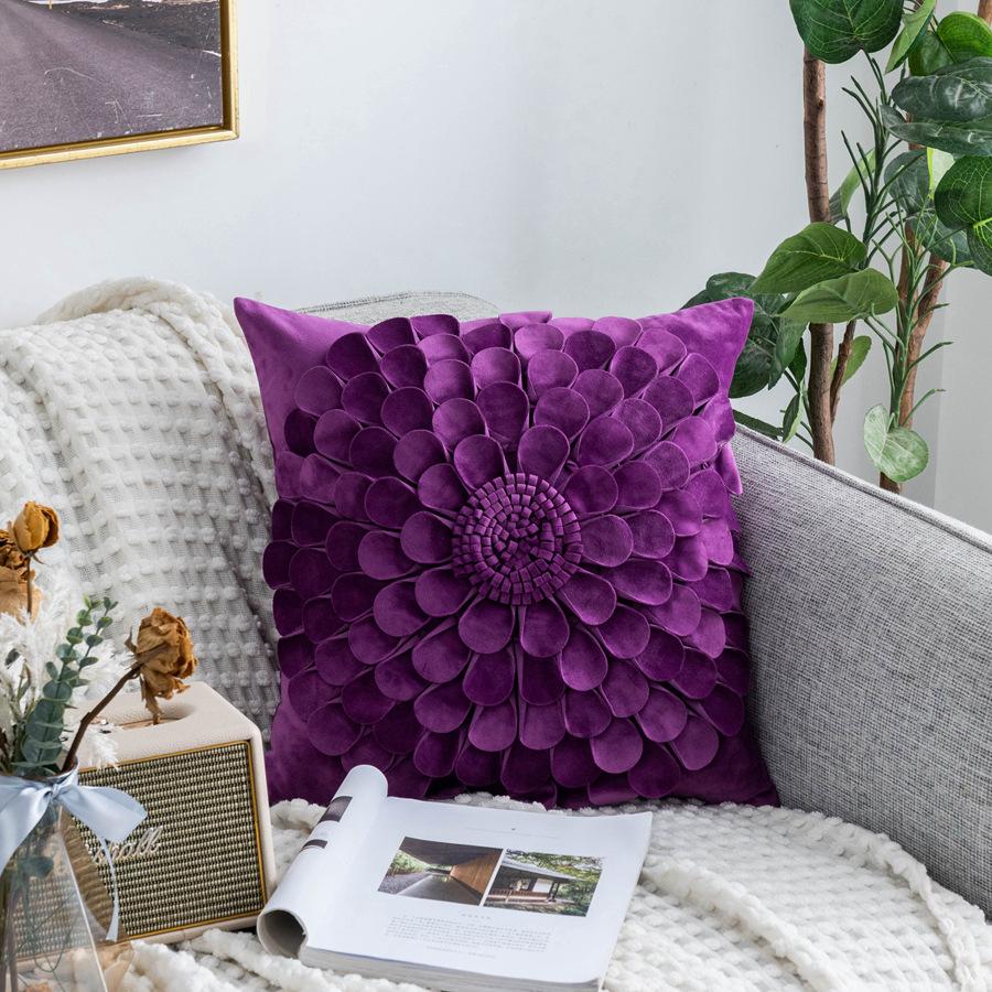 

Декоративные наволочки для диванных подушек, квадратная наволочка для дивана, офиса, домашнего декора, с цветами, милые круглые подушки, Навидад, Рождество 45x45cm 1pcs