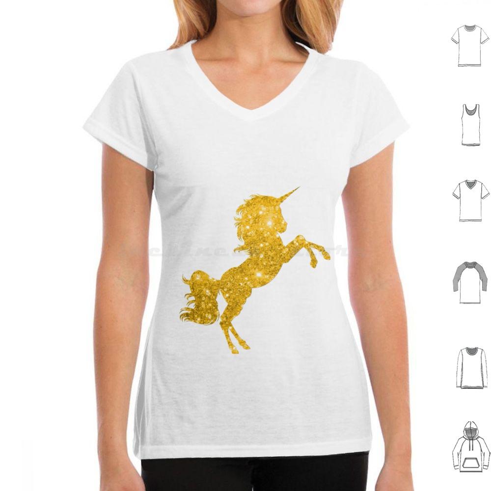 

Golden Glitter Unicorn T Shirt 6xl Cotton Cool Tee Unicorns Gold Gold Unicorn Unicorn Sparkles Gold Glitter Glittery Unicorn 4XL
