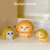 Cute Durian Cat Figures 4pcs Lovely Car Dashboard Ornaments Resin Auto Interior Decoration Car Decorations Accessories