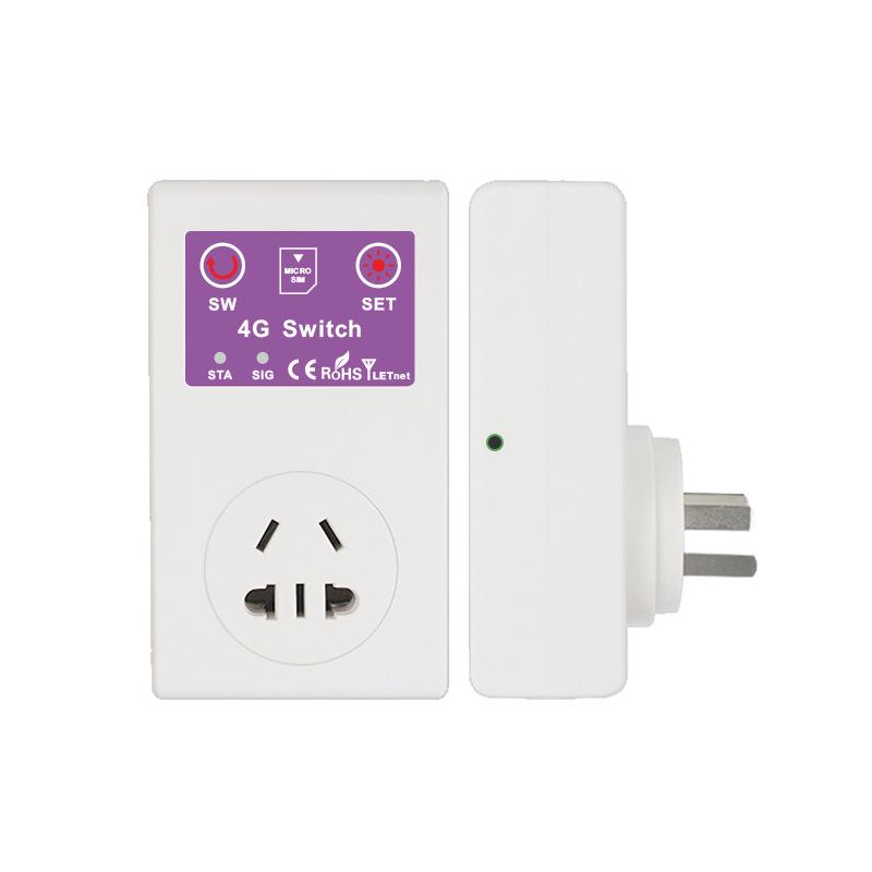 Smart 4G Socket for Water Pump & AC Control, 16A High-Power, Temperature API & App-Controlled