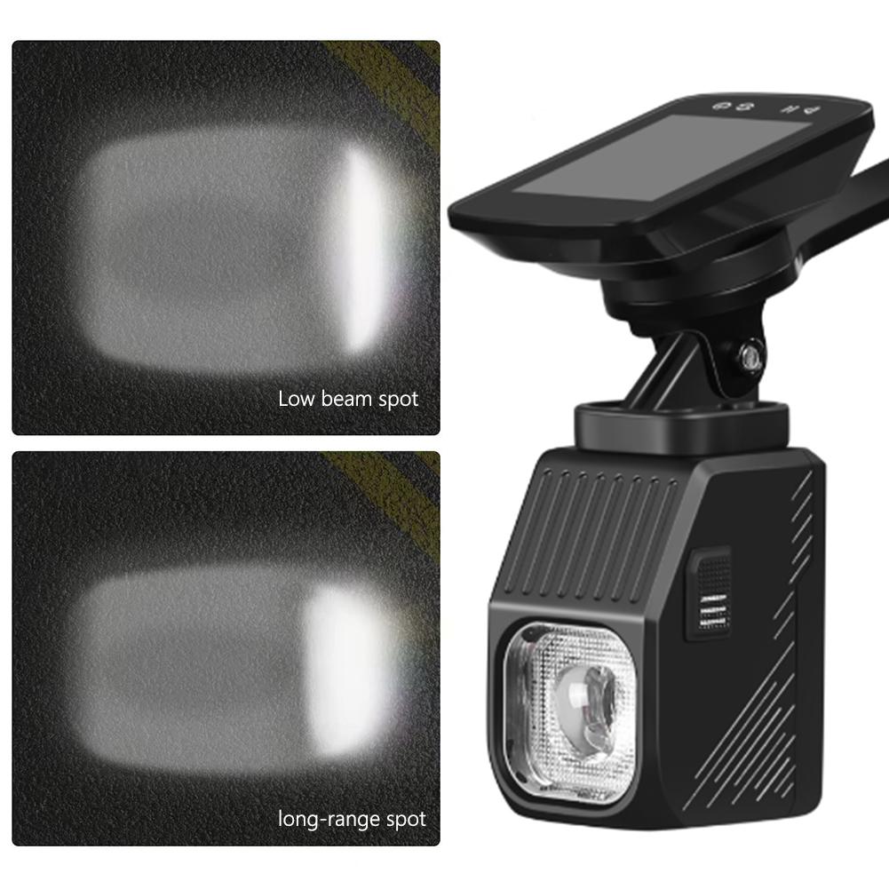 LED Bicycle Hanging Light Remote Control Super Bright Bike Headlight Type-C USB Rechargeable Cycling Flashlight for Night Riding