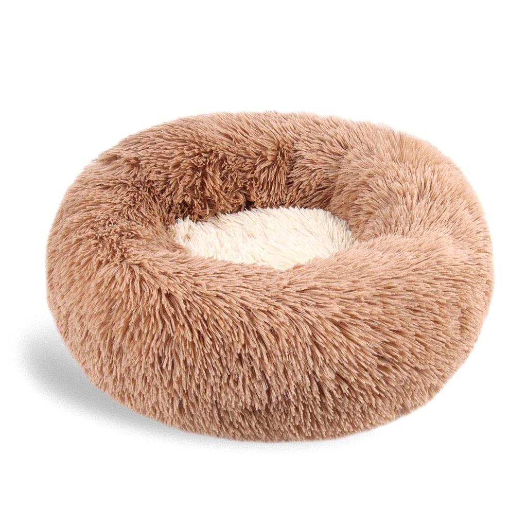 Cat Cushions Bed Diameter Multiple Size Winter Soft Round Sofa Bed Cat Bed for Indoor Cat with Non-Slip Bottom for Small